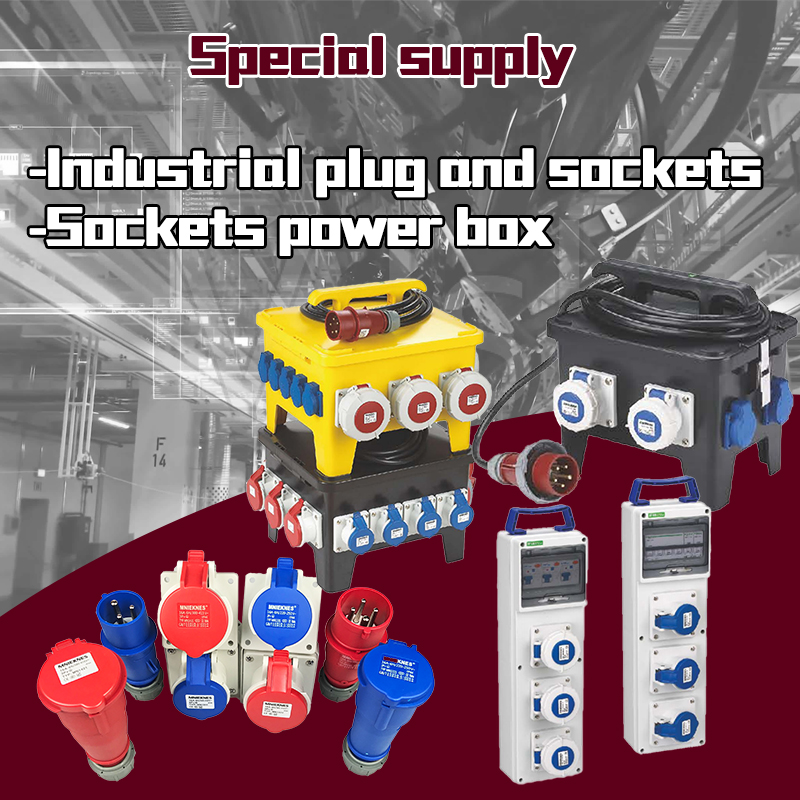 Industrial plug and socket series