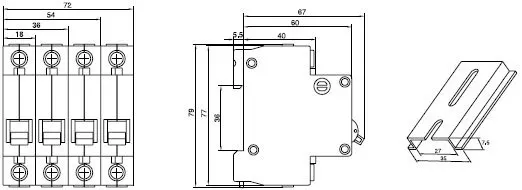 MCB Mini Circuit Breaker DZ47