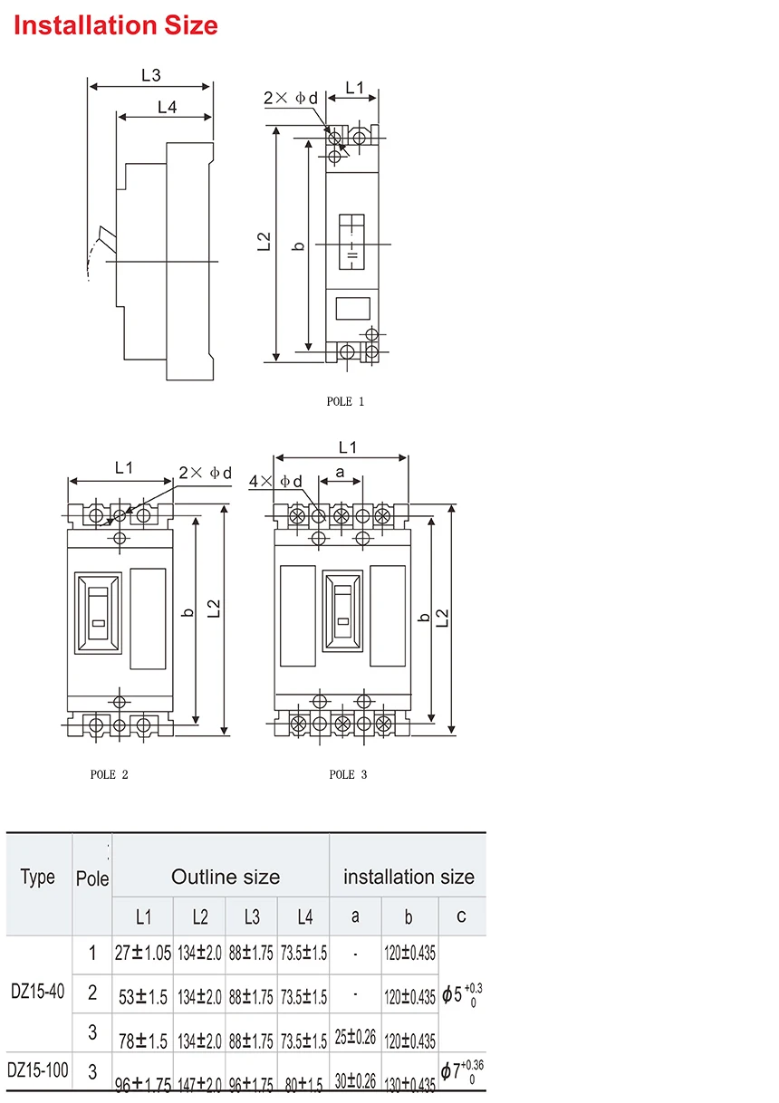 DZ15 transparent molded case circuit breaker.