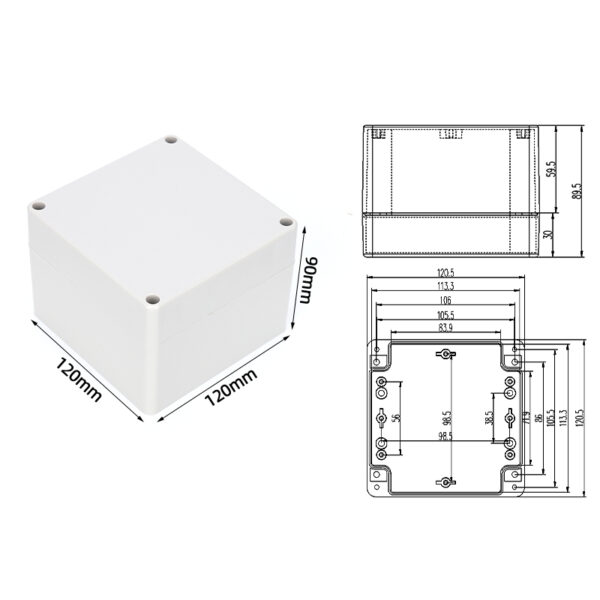 F14-90, 120*120*90mm ABS IP65 Waterproof Plastic Junction Enclosure/Box - 이미지 6