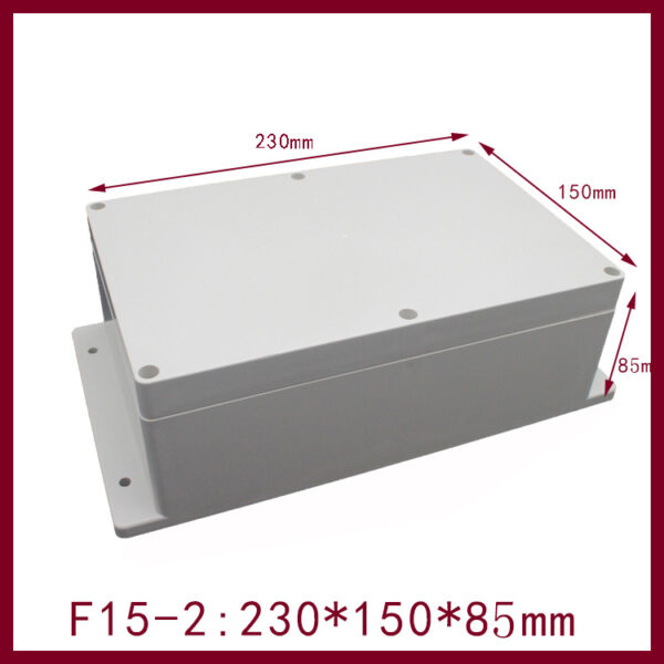 F15-85E, 230*150*85mm ABS IP65 Waterproof Plastic Junction Enclosure/Box With Flange - Imagen 2