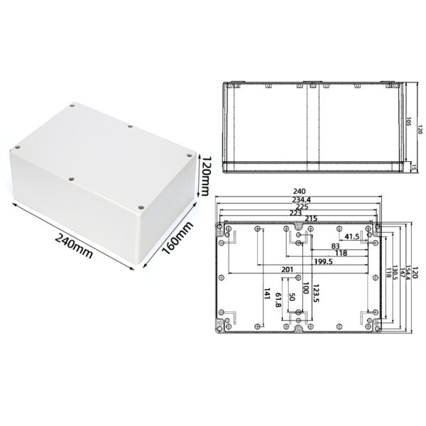 F21-120 ，240*160*120mm ABS IP65 Waterproof Plastic Junction Enclosure/Box - 이미지 7