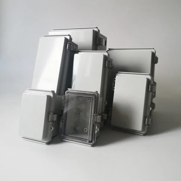 Full size ABS Waterproof Plastic Project Hinged Box IP67 Stainless Steel Buckle type Enclosure With Mounting Plate And Bracket - Görsel 10