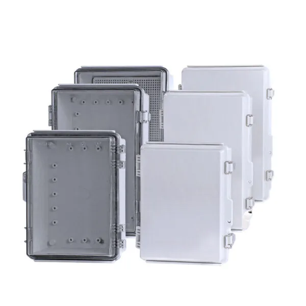 Full size ABS Waterproof Plastic Project Hinged Box IP67 Stainless Steel Buckle type Enclosure With Mounting Plate And Bracket - Görsel 7