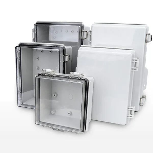 Full size ABS Waterproof Plastic Project Hinged Box IP67 Stainless Steel Buckle type Enclosure With Mounting Plate And Bracket - Görsel 5